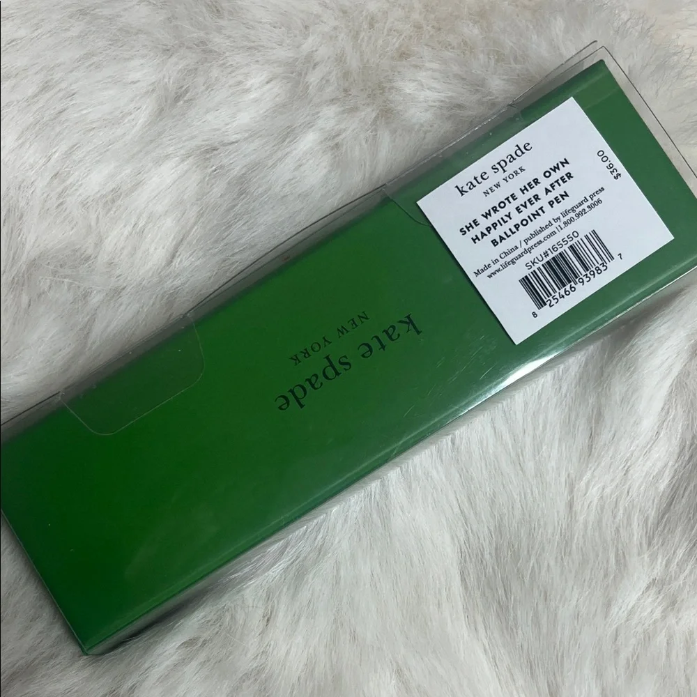 Kate Spade Gold and White Polka Dot Pen - Picture 2 of 3